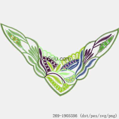 svg矢量绣花图下载