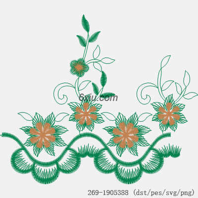 svg矢量绣花图下载