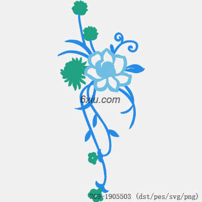 svg矢量绣花图下载