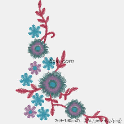 svg矢量绣花图下载