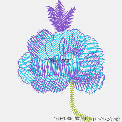 svg矢量绣花图下载