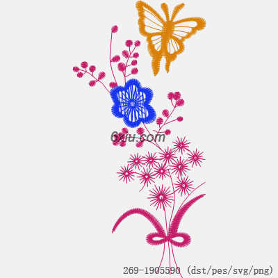 svg矢量绣花图下载