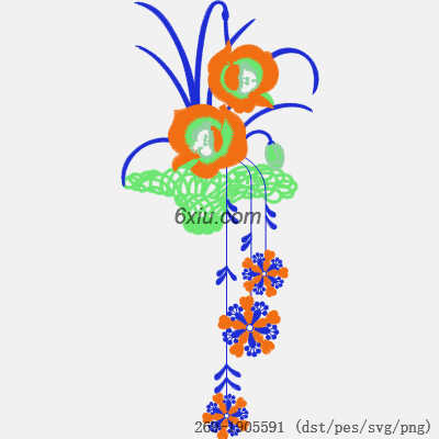 svg矢量绣花图下载