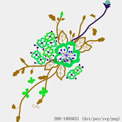 svg矢量绣花图下载