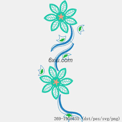 svg矢量绣花图下载