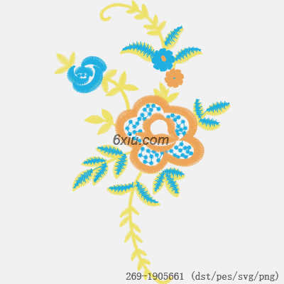 svg矢量绣花图下载