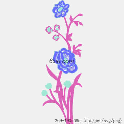 svg矢量绣花图下载