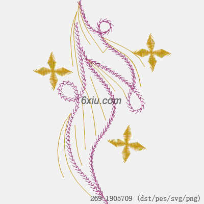 svg矢量绣花图下载