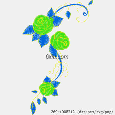 svg矢量绣花图下载
