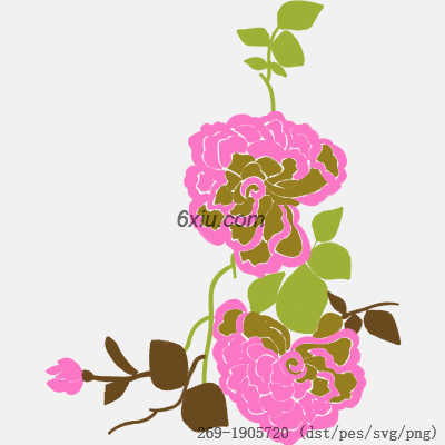 svg矢量绣花图下载