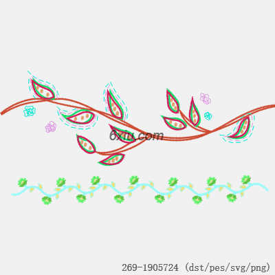 svg矢量绣花图下载