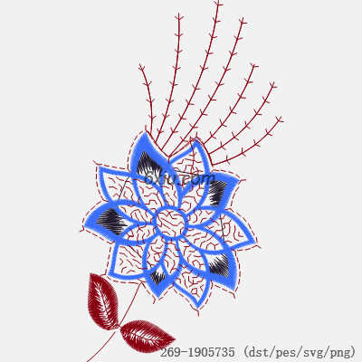 svg矢量绣花图下载