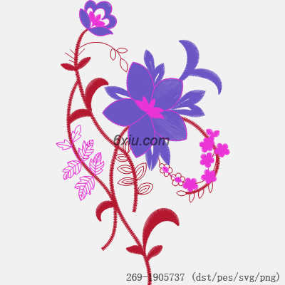 svg矢量绣花图下载
