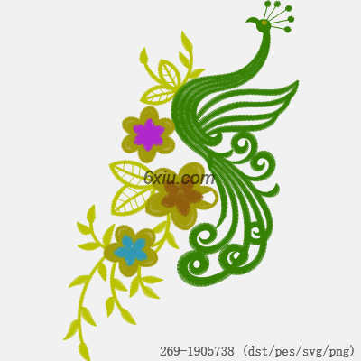 svg矢量绣花图下载