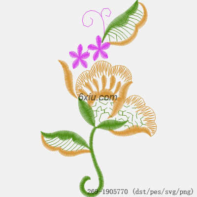 svg矢量绣花图下载