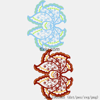 svg矢量绣花图下载