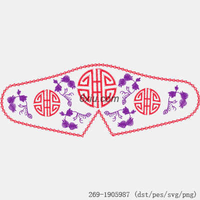 svg矢量绣花图下载