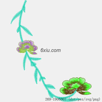 svg矢量绣花图下载