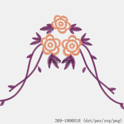 svg矢量绣花图下载