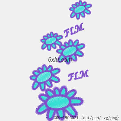 svg矢量绣花图下载
