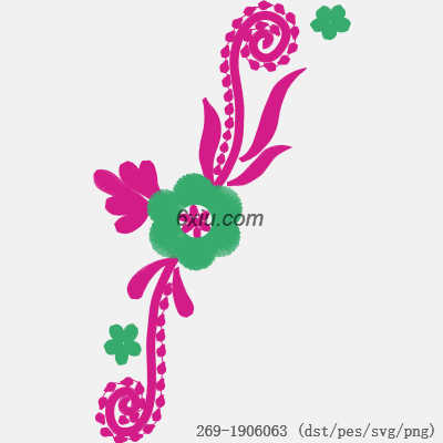 svg矢量绣花图下载