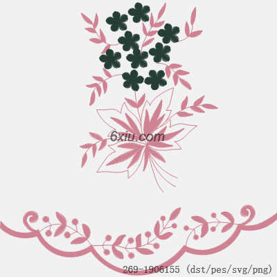 svg矢量绣花图下载