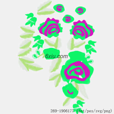 svg矢量绣花图下载