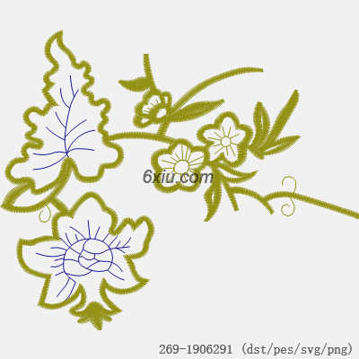 svg矢量绣花图下载