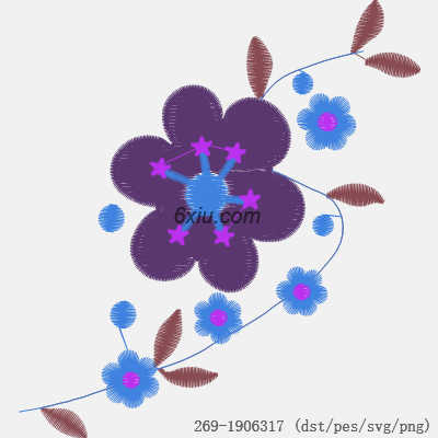 svg矢量绣花图下载