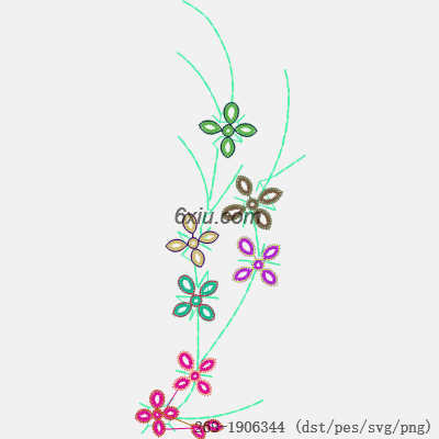 svg矢量绣花图下载