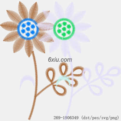 svg矢量绣花图下载