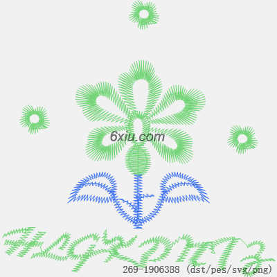 svg矢量绣花图下载