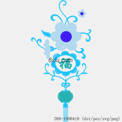 svg矢量绣花图下载