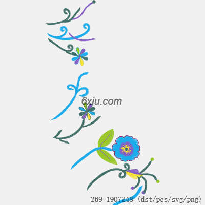 svg矢量绣花图下载