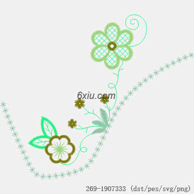 svg矢量绣花图下载