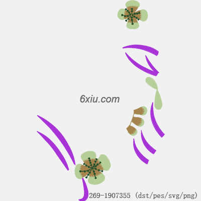 svg矢量绣花图下载