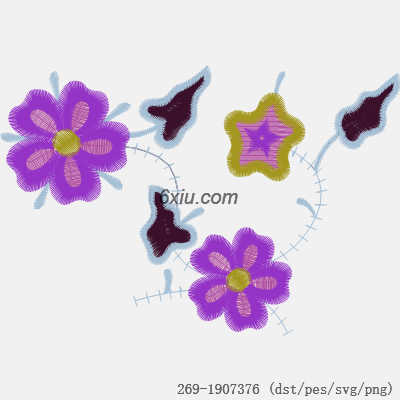 svg矢量绣花图下载