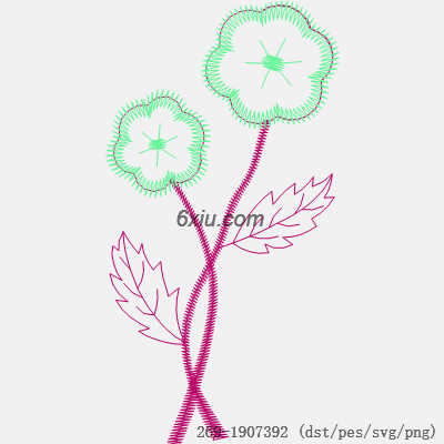 svg矢量绣花图下载