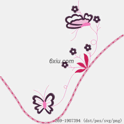 svg矢量绣花图下载