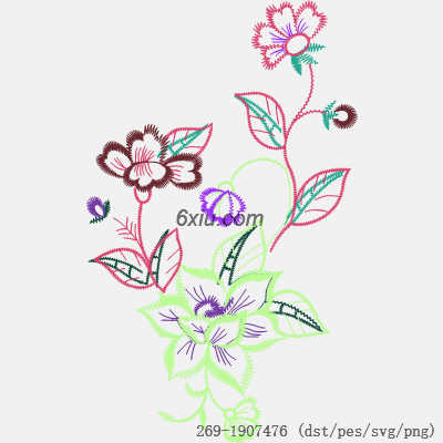 svg矢量绣花图下载
