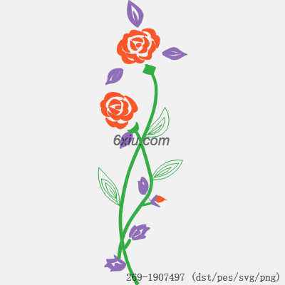 svg矢量绣花图下载