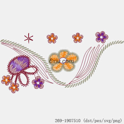 svg矢量绣花图下载