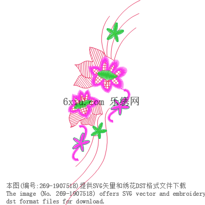 svg矢量绣花图下载