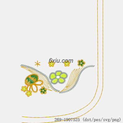svg矢量绣花图下载