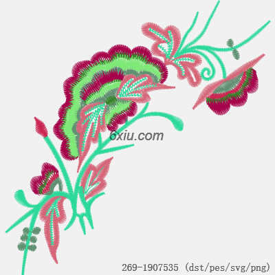 svg矢量绣花图下载