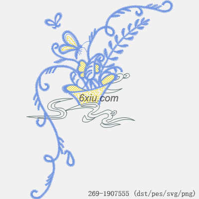svg矢量绣花图下载