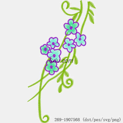 svg矢量绣花图下载