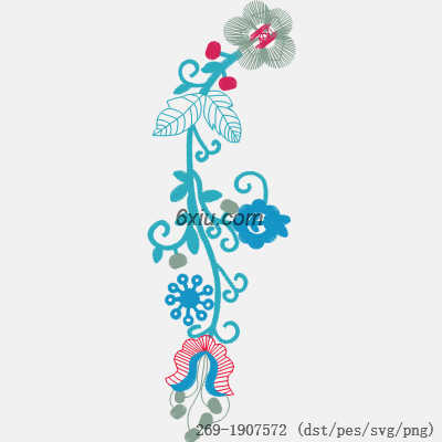 svg矢量绣花图下载