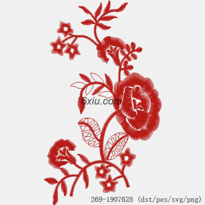 svg矢量绣花图下载