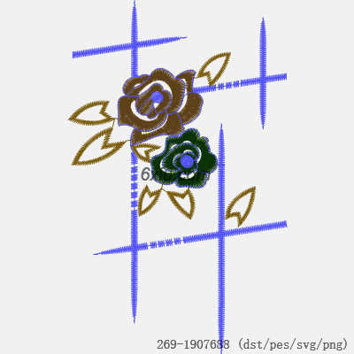 svg矢量绣花图下载
